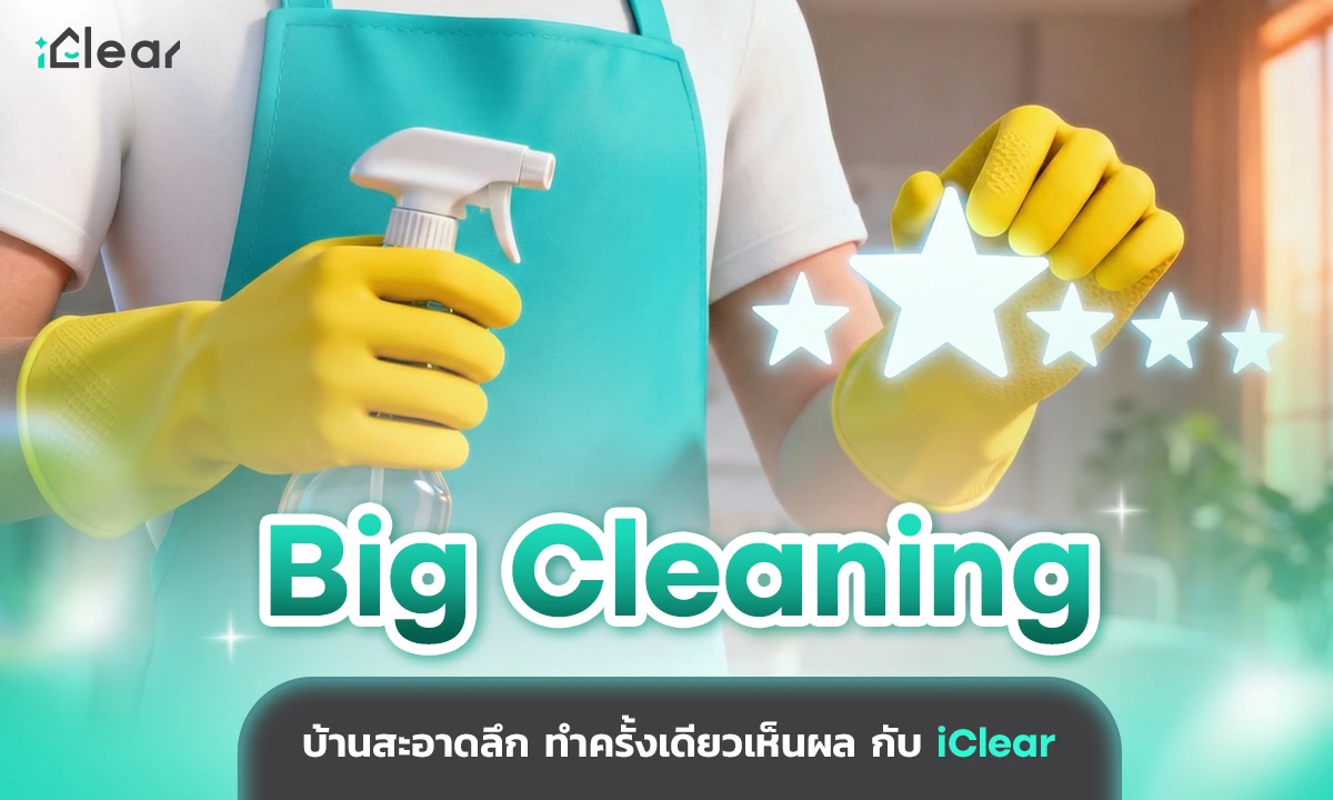  Big Cleaning บ้านสะอาดลึก ทำครั้งเดียวเห็นผล กับ iClear